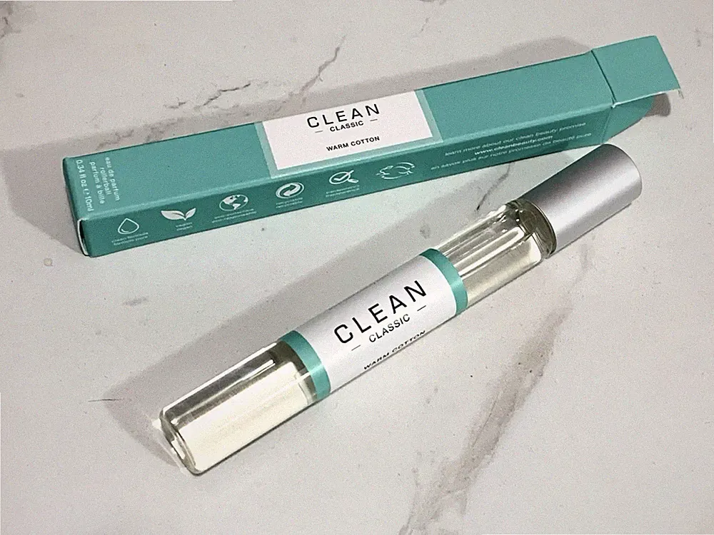 Clean Classic Warm Cotton EDP Perfume Rollerball Roll-On 0.34 oz, 10 ml NIB
